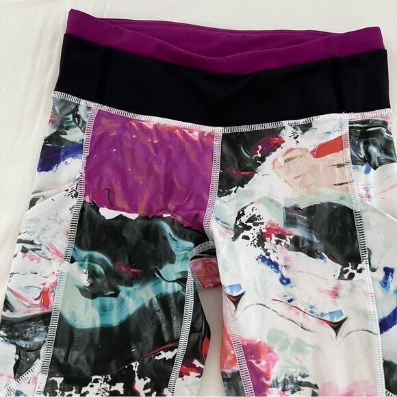 NWOT Lululemon Speed Tight III Luxtreme Pigment Wave Print Leggings, Size 2 - Picture 8 of 11